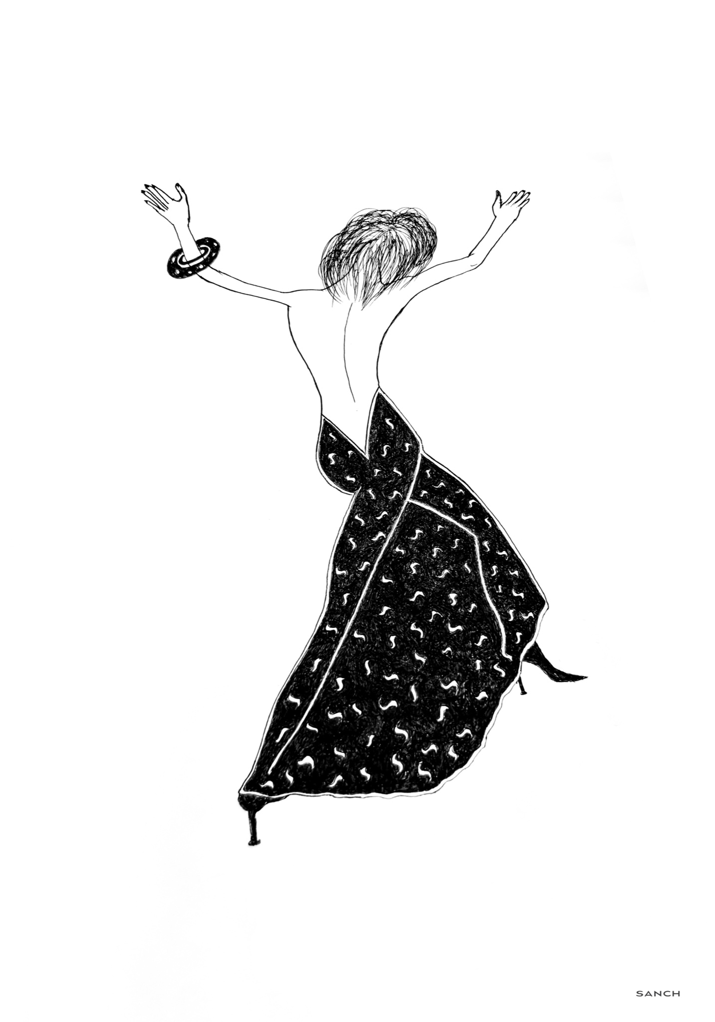 L’Onde Intérieure artwork on white paper